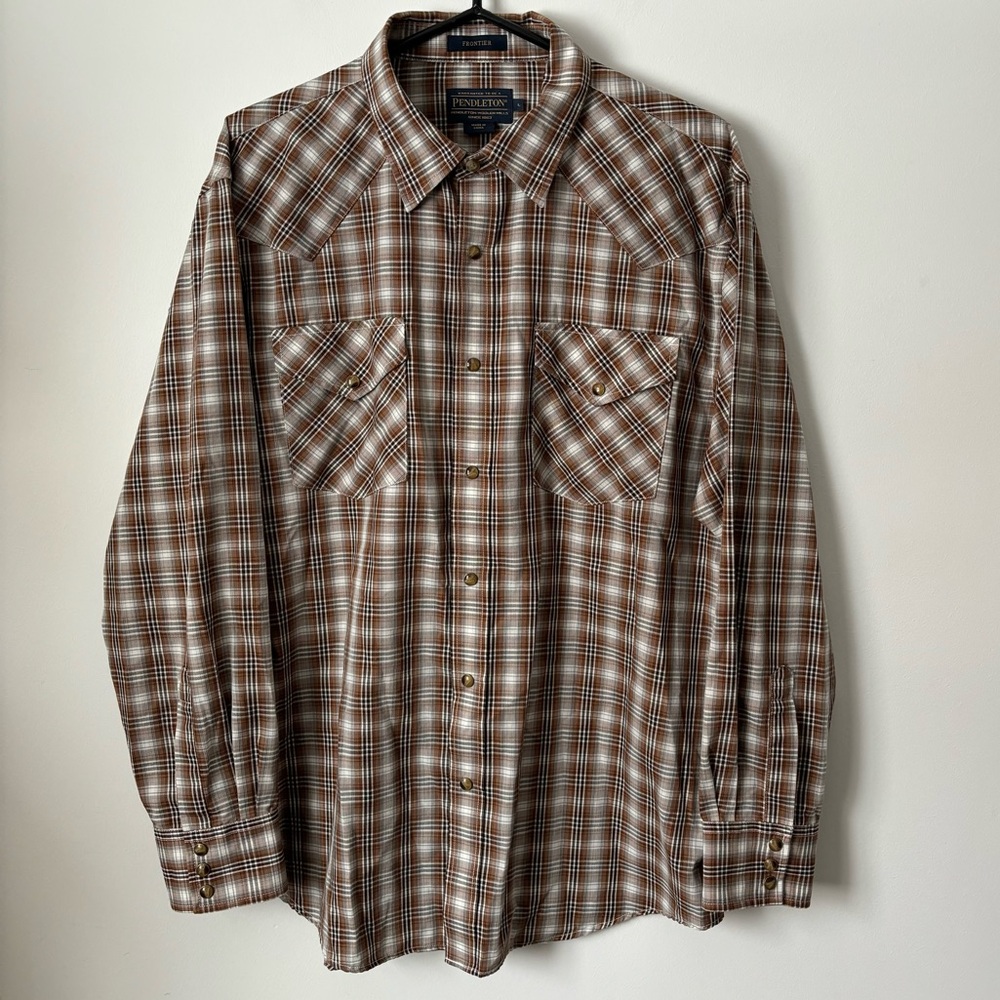 Pendleton Long Sleeve Frontier Button Down Shirt - image 1